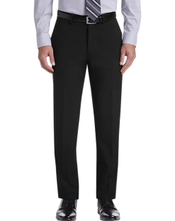 Haggar Premium 4-Way Stretch Dress Pants, Black