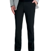 J.M. Haggar Premium 4-Way Stretch Classic Fit Dress Pants, Blue Bone Sharkskin -&Collar Shop MW40 22N7 02 HAGGAR BLACK SOLID MAIN
