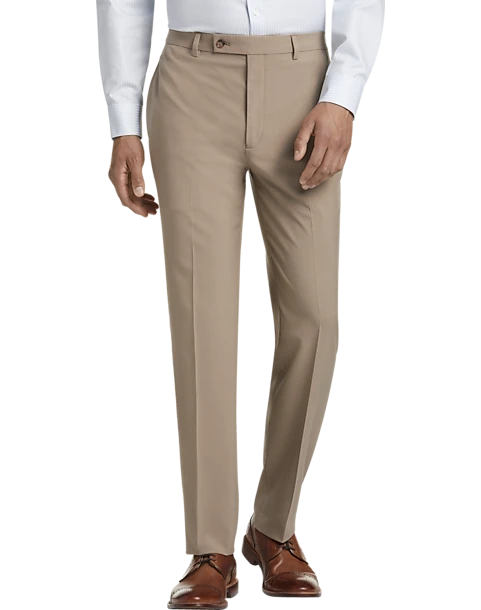 Lauren By Ralph Lauren Classic Fit Dress Pants, Tan 3 Lauren By Ralph Lauren Classic Fit Dress Pants, Tan
