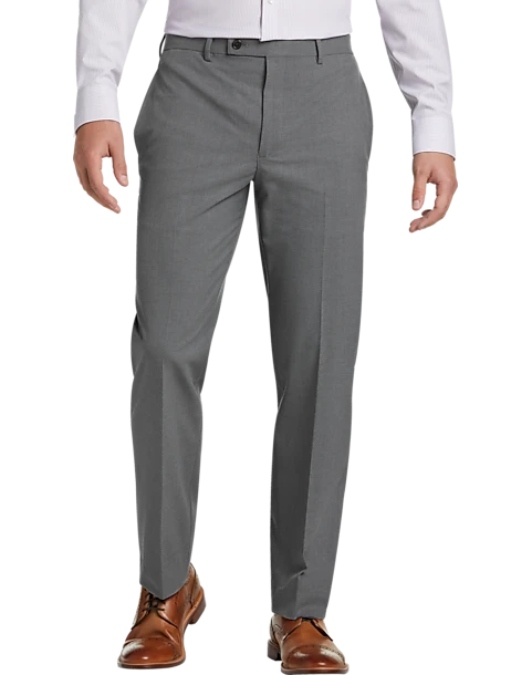 Lauren By Ralph Lauren Classic Fit Dress Pants, Light Gray 3 Lauren By Ralph Lauren Classic Fit Dress Pants, Light Gray