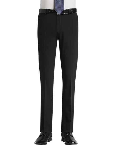 Egara Skinny Fit Dress Pants, Black 3 Egara Skinny Fit Dress Pants, Black