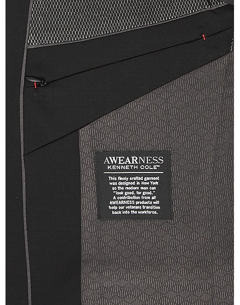 Awearness Kenneth Cole AWEAR-TECH Slim Fit Suit Separates Coat, Charcoal 6 Awearness Kenneth Cole AWEAR-TECH Slim Fit Suit Separates Coat, Charcoal - Image 4