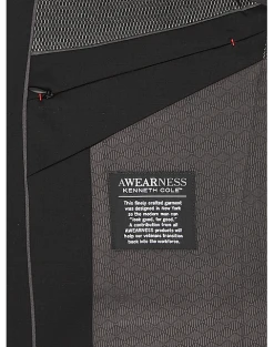 Awearness Kenneth Cole AWEAR-TECH Slim Fit Suit, Black -&Collar Shop MW40 31K3 02 AWEARNESS BY KENNETH COLE BLACK ALT3 3