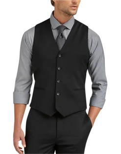Awearness Kenneth Cole AWEAR-TECH Slim Fit Suit Separates Vest, Black