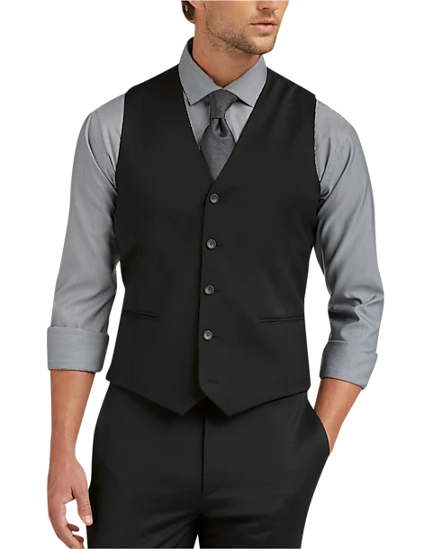Awearness Kenneth Cole AWEAR-TECH Slim Fit Suit Separates Vest, Black 3 Awearness Kenneth Cole AWEAR-TECH Slim Fit Suit Separates Vest, Black