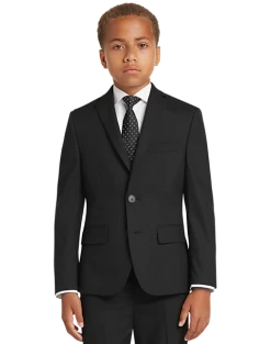 Joseph Abboud Boys Suit Separates Coat, Black 7 Joseph Abboud Boys Suit Separates Coat, Black -&Collar Shop MW40 38YJ 02 JOSEPH ABBOUD BLACK ALT2