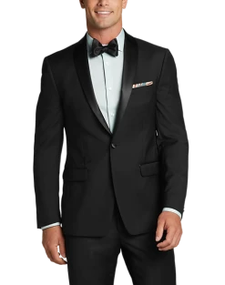 Calvin Klein Slim Fit Shawl Collar Tuxedo Separates, Black -&Collar Shop MW40 3F1F 10 CALVIN KLEIN FORMAL ALT2