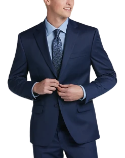 Michael Strahan Postman Blue Classic Fit Suit -&Collar Shop MW40 3V4H 14 MICHAEL STRAHAN BLUE POSTMAN NEW MAIN