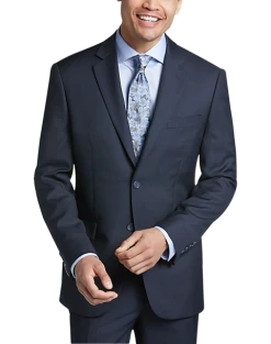Pronto Uomo Platinum Modern Fit Suit Separates Coat, Navy Sharkskin