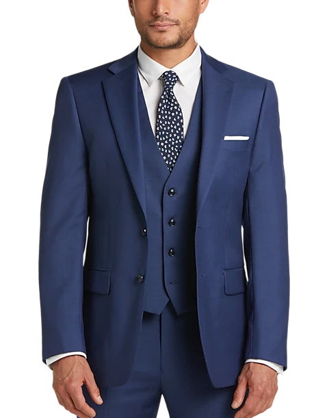 Calvin Klein X-Fit Slim Fit Suit Separates Coat, Blue 6 Calvin Klein X-Fit Slim Fit Suit Separates Coat, Blue - Image 4