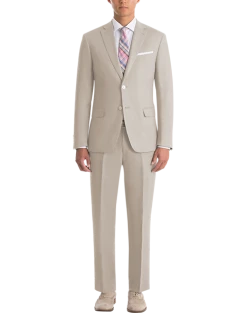 Lauren By Ralph Lauren Sage Classic Fit Linen Suit Separates -&Collar Shop MW40 3VDP 05 LAUREN BY RALPH LAUREN TAN SOLID ALT2