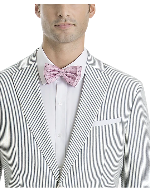 Lauren By Ralph Lauren Classic Fit Suit Separates Coat, Blue & White Seersucker - Image 3