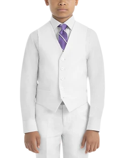 Lauren By Ralph Lauren Boys (Sizes 8-20) Suit Separates Vest, White