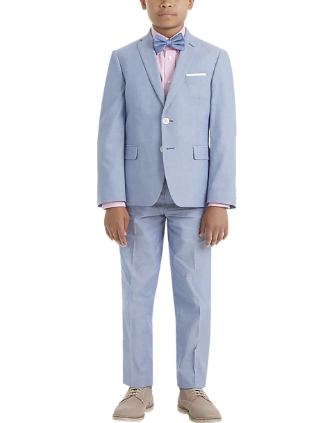 Lauren By Ralph Lauren Boys (Sizes 4-7) Suit Separates Pants, Light Blue Chambray