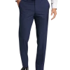 Egara Skinny Fit Suit Separate Pants, Postman Blue -&Collar Shop MW40 3VHE 14 EGARA ORANGE BLUE POSTMAN MAIN