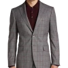 Egara Skinny Fit Suit Separates Coat, Wine Windowpane -&Collar Shop MW40 3VNL 60 EGARA ORANGE WINE WINDOWPANE MAIN