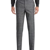 Egara Skinny Fit Suit Separates, Gray Plaid -&Collar Shop MW40 3VP6 64 EGARA ORANGE GRAY PLAID MAIN