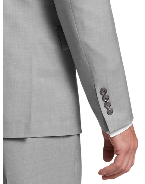 Calvin Klein X-Fit Slim Fit Suit Separates Coat, Light Gray Sharkskin 4 Calvin Klein X-Fit Slim Fit Suit Separates Coat, Light Gray Sharkskin - Image 2