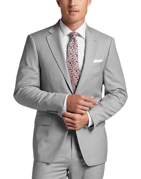 Calvin Klein X-Fit Slim Fit Suit Separates Coat, Light Gray Sharkskin 3 Calvin Klein X-Fit Slim Fit Suit Separates Coat, Light Gray Sharkskin