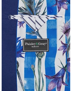 Paisley & Gray Slim Fit Suit Separates Jacket, Blue 11 Paisley & Gray Slim Fit Suit Separates Jacket, Blue -&Collar Shop MW40 3W24 14 PAISLEY GRAY BLUE POSTMAN ALT3