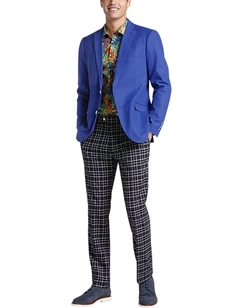 Paisley & Gray Slim Fit Suit Separates Jacket, Blue 8 Paisley & Gray Slim Fit Suit Separates Jacket, Blue - Image 6