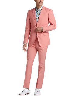 Paisley & Gray Slim Fit Suit Separates Jacket, Peach -&Collar Shop MW40 3W28 45 PAISLEY GRAY PEACH ALT1