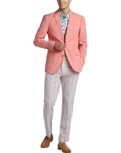 Paisley & Gray Slim Fit Suit Separates Jacket, Peach -&Collar Shop MW40 3W28 45 PAISLEY GRAY PEACH ALT5