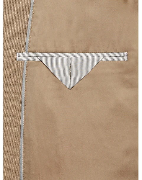 Calvin Klein X-Fit Slim Fit Linen Blend Suit Separates Coat, Tan 5 Calvin Klein X-Fit Slim Fit Linen Blend Suit Separates Coat, Tan - Image 3