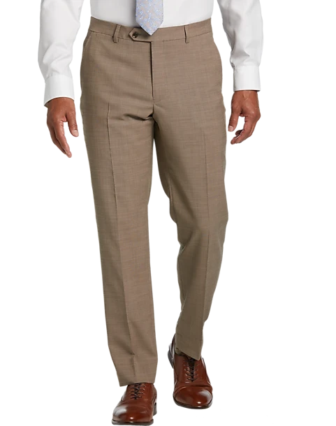 Tommy Hilfiger Modern Fit Suit Separates Pant, Tan Sharkskin 3 Tommy Hilfiger Modern Fit Suit Separates Pant, Tan Sharkskin
