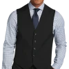 Tommy Hilfiger Modern Fit Suit Separates Vest, Black -&Collar Shop MW40 3W6M 02 TOMMY HILFIGER BLACK MAIN