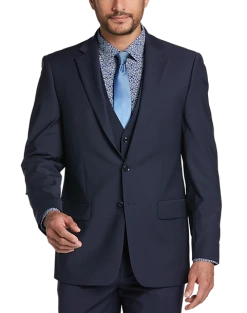 Calvin Klein X-Fit Slim Fit Suit Separates Coat, Black -&Collar Shop MW40 3W6P 01 CALVIN KLEIN NAVY SOLID ALT7 2