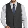 Calvin Klein X-Fit Slim Fit Suit Separates Vest, Charcoal Gray -&Collar Shop MW40 3W6V 17 CALVIN KLEIN CHARCOAL GRAY MAIN