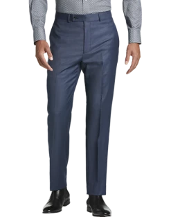 Calvin Klein X-Fit Slim Fit Suit Separates Pants, Blue Sharkskin