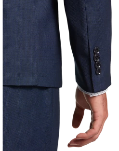 Calvin Klein X-Fit Slim Fit Suit Separates Coat, Blue Tic -&Collar Shop MW40 3W71 70 CALVIN KLEIN BLUE TIC ALT1