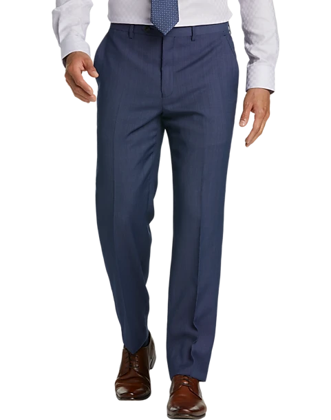 Lauren By Ralph Lauren Classic Fit Suit Separates Pants, Blue Tic 3 Lauren By Ralph Lauren Classic Fit Suit Separates Pants, Blue Tic
