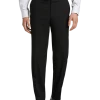 Pronto Uomo Modern Fit Suit Separate Pants, Black -&Collar Shop MW40 3WCT 02 PRONTO UOMO BLACK SOLID MAIN