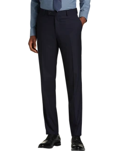 Wilke-Rodriguez Slim Fit Suit Separates Pant, Navy Tic