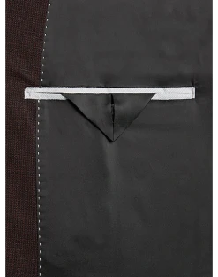 Wilke-Rodriguez Slim Fit Suit, Burgundy Tic -&Collar Shop MW40 3X01 06 WILKE RODRIGUEZ BURGUNDY TIC ALT4