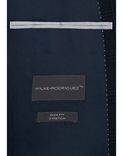Wilke-Rodriguez Slim Fit Suit, Blue Plaid -&Collar Shop MW40 3X05 67 WILKE RODRIGUEZ BLUE PLAID ALT4