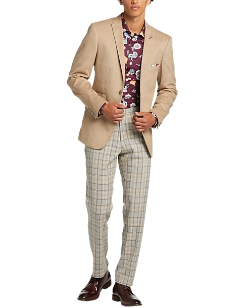 Paisley & Gray Slim Fit Suit Separates Coat, Tan 8 Paisley & Gray Slim Fit Suit Separates Coat, Tan - Image 6