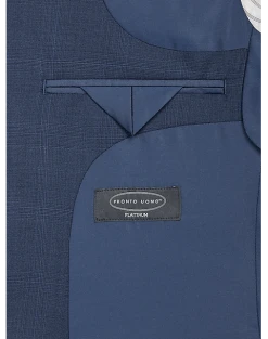 Pronto Uomo Platinum Modern Fit Suit, Blue Plaid -&Collar Shop MW40 3X19 67 PRONTO UOMO PLATINUM BLUE PLAID ALT4