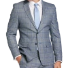 Egara Skinny Fit Suit Separates Coat, Gray Plaid -&Collar Shop MW40 3X20 64 EGARA GRAY PLAID MAIN