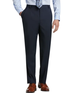 Pronto Uomo Platinum Modern Fit Suit Separates Pants, Navy Sharkskin