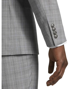 Calvin Klein Slim Fit Suit Separates, Gray Plaid 6 Calvin Klein Slim Fit Suit Separates, Gray Plaid -&Collar Shop MW40 3X9L 64 CALVIN KLEIN GRAY PLAID ALT1 1