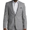 Calvin Klein Slim Fit Suit Separates, Gray Plaid -&Collar Shop MW40 3X9L 64 CALVIN KLEIN GRAY PLAID MAIN 1