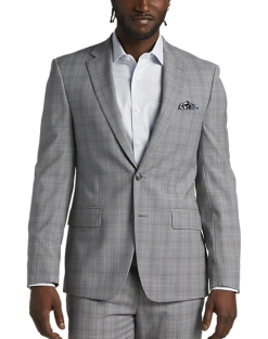 Calvin Klein Slim Fit Suit Separates Coat, Gray Plaid