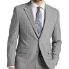 Michael Strahan Classic Fit Suit Gray Stripe
