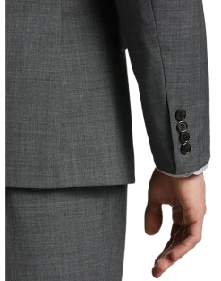 Joseph Abboud Classic Fit Suit Separates Coat, Gray Sharkskin -&Collar Shop MW40 3XAT 90 JOSEPH ABBOUD GRAY SHARKSKIN ALT1