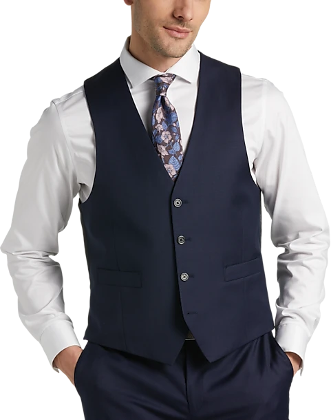 Joseph Abboud Classic Fit Suit Separates Vest, Navy 3 Joseph Abboud Classic Fit Suit Separates Vest, Navy