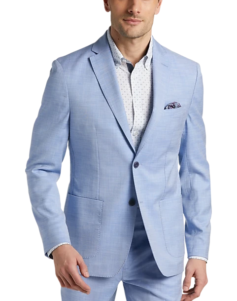 Michael Kors Modern Fit Suit Separates, Light Blue 3 Michael Kors Modern Fit Suit Separates, Light Blue